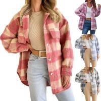 Polyester Manteau femmes Patchwork Plaid plus de couleurs pour le choix pièce