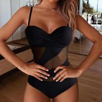 Polyester Monokini Patchwork Solide plus de couleurs pour le choix pièce