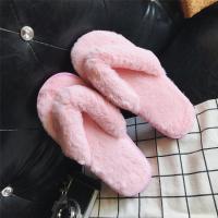 Peluche & Caoutchouc Pantoufles en coton Solide plus de couleurs pour le choix Paire