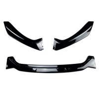 Fit For BMW 1 Series F20 F21 M-Pack 118i 120i 2015-2019 Front Lip three piece  Jet Black Sold By Set