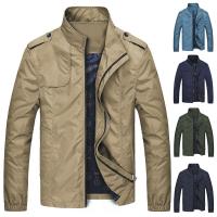 Polyester Slim & Plus Size Men Jacket Solid PC