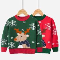 Viscose Children Sweater christmas design knitted Deerlet PC