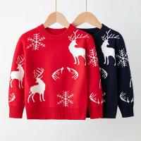 Viscose Children Sweater christmas design knitted Deerlet PC