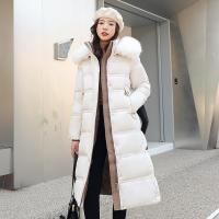 Polyester long style & With Siamese Cap Women Parkas & thermal Solid PC