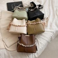 PU Leather Bucket Bag Handbag attached with hanging strap PC