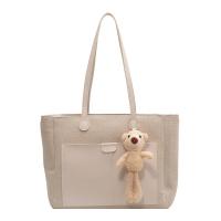 PU Leather Tote Bag Shoulder Bag soft surface Solid PC