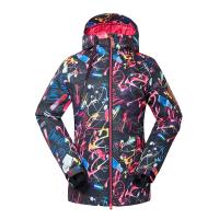 Poliéster Chaqueta para mujer, patrón mixto, multicolor, :L,  trozo