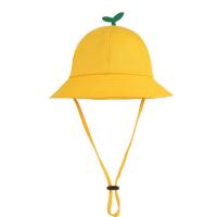 Baumwolle Bucket Hat, Solide, Gelb, :、,  Stück