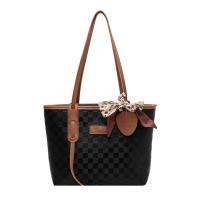 PU Leather Shoulder Bag soft surface Argyle PC