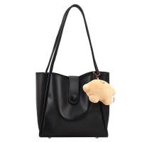 PU Leather Tote Bag Shoulder Bag soft surface Solid PC