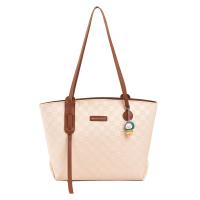 PU Leather Tote Bag Shoulder Bag soft surface plaid PC