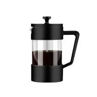 Vaso de borosilicato alto French Press Pot,  Acero inoxidable 304, negro,  trozo