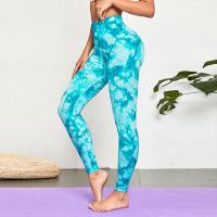 Nylon Quick Dry Women Yoga Pants lift the hip Tie-dye PC