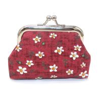 Cotton Cloth Printed Change Purse Mini & soft surface floral PC