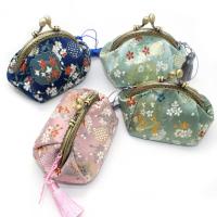 Satin Printed Change Purse Mini & soft surface floral PC