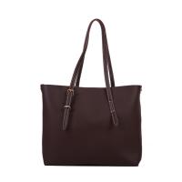 PU Leather Shoulder Bag large capacity & soft surface Solid PC