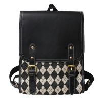 PU Cuir Backpack Argyle plus de couleurs pour le choix pièce