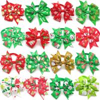 Cloth adjustable Pet Bowtie christmas design mixed pattern mixed colors Lot