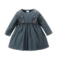 Coton Robe d’une seule pièce de fille Patchwork Solide plus de couleurs pour le choix pièce