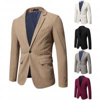 Polyester Blazer & Slim & Plus Size Men Suit Coat Solid PC