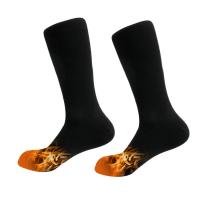 Coton Chaussettes autochauffantes Noir : Paire