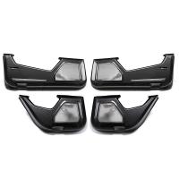 Porsche Macan Car Door Anti Kick Pad, four piece, , Carbon Fibre texture, Sold By Set