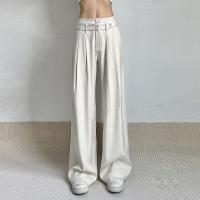 Polyester Women Long Trousers & loose patchwork Solid PC