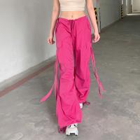 Polyester Women Long Trousers & loose patchwork Solid PC