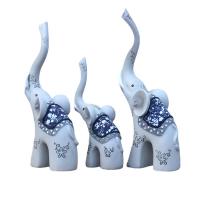 Resin Table Decoration Ornaments Set three piece blue Set