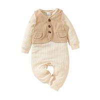 Cotton Slim Girl Clothes Set & two piece Pants & top patchwork Solid Apricot Set