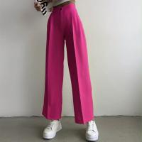 Polyester Women Long Trousers & loose patchwork Solid PC