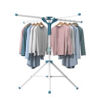 Edelstahl & Kunststoff Clotheshorse, blau und weiß,  Stück