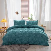 Poliéster Juego de cama, teñido de manera simple, floral, más colores para elegir,  Conjunto