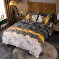 Chemical Fiber Bedding Set printed Solid Set