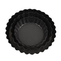 Acero carbono Molde de torta,  Teflón, Sólido, negro,  trozo