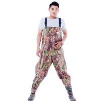 PVC & Knitted Wader Pants thicken & waterproof printed brown PC