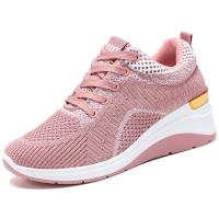 Flying Woven & PVC Women Sport Shoes hardwearing & inside heighten & breathable Pair