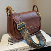 PU Leather Concise Crossbody Bag soft surface PC