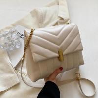 PU Leather Crossbody Bag with chain & soft surface PC