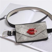 PU Leather Waist Pack with rhinestone PC