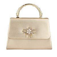 PU Leather Handbag with chain gold PC