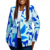 Spandex Women Suit Coat printed PC