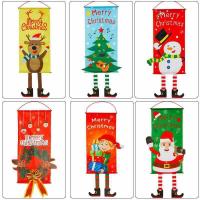 Cloth Christmas Door Hanger christmas design printed Lot