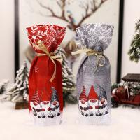 Cloth Christmas Wine Cover christmas design printed Cartoon Lot