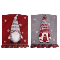 Linen Christmas Chair Cover christmas design Non-Woven Fabrics & Knitted patchwork Solid Lot