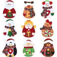 Non-Woven Fabrics Christmas Cutlery Bag christmas design patchwork Lot