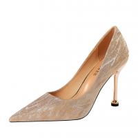 PU Leather Stiletto High-Heeled Shoes pointed toe Pair