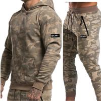 Coton Ensemble occasionnel d’hommes Pantalon long Imprimé Camouflage plus de couleurs pour le choix Ensemble