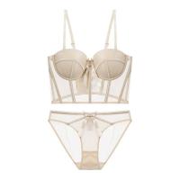 Polyamide Push Up Bra and Panties Set Set