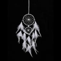 Feather & Iron Dream Catcher Hanging Ornaments for home decoration handmade white PC